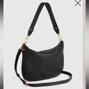 NEW Quince Italian Leather Convertible Crescent Handwoven Shoulder Bag